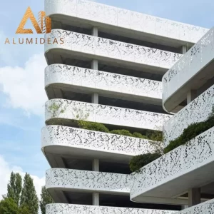 Panel pagar bangunan alumunium