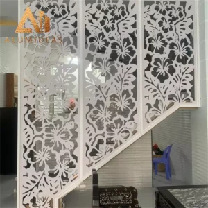 Aluminum panel for railing