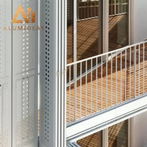 Aluminyo butas na balkonahe screen panel