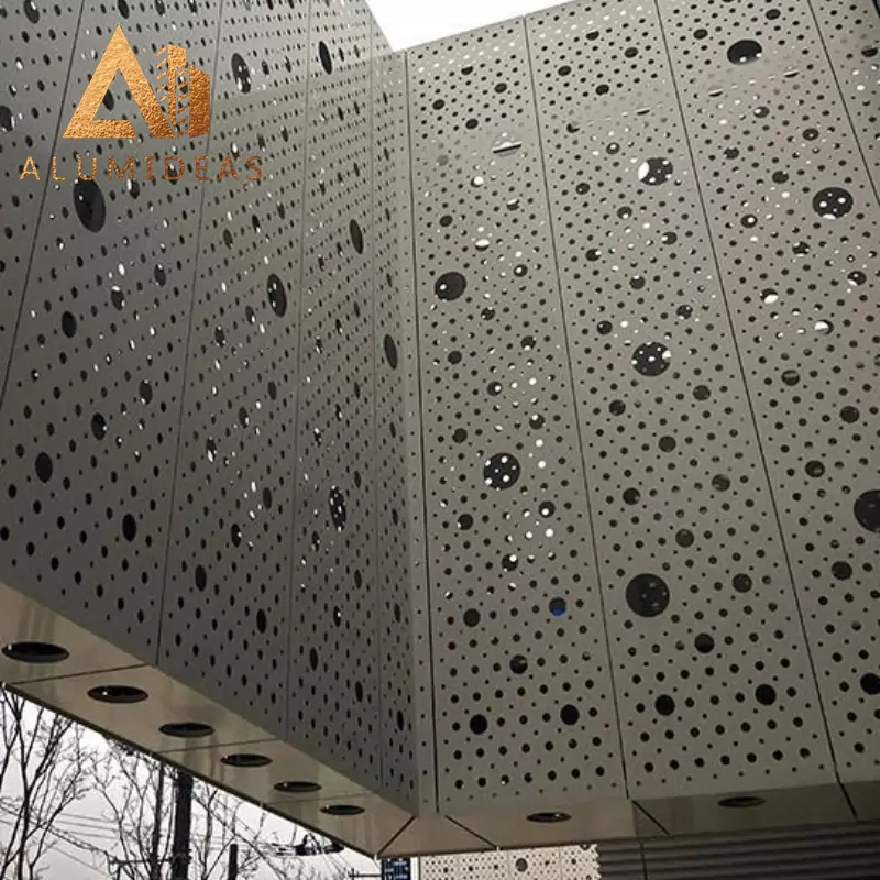 Architecture curtain wall perf aluminum building panels