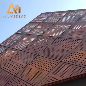 Decorative metal wall panels exterior cladding material