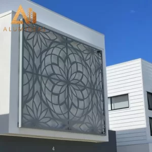 Easy installation perforated cladding material metal panel