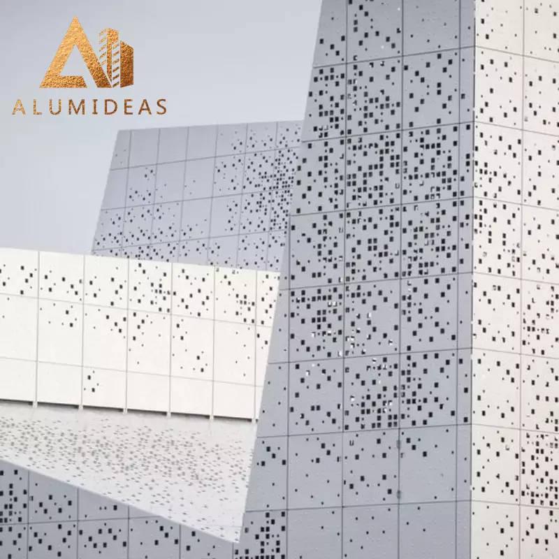 Hoja de metal perforada de aluminio de gran oferta para paneles de pared exteriores