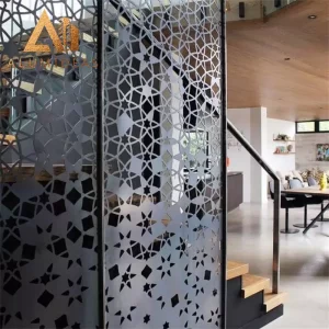 Lightweight aluminum decorative screen panels