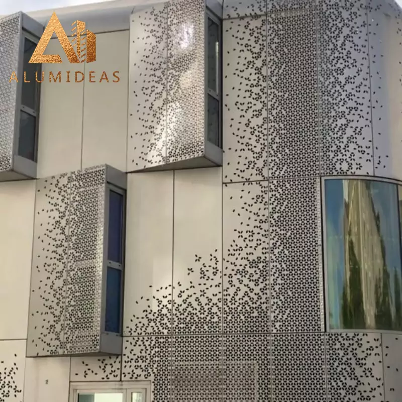 Metal sheet wall covering decorative exterior cladding sheet