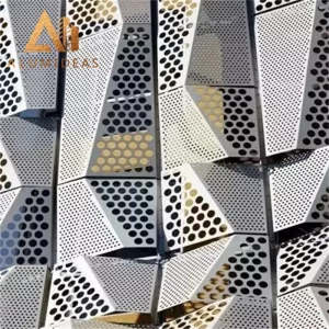 3D Lightweight powder coated metal laser cut panels