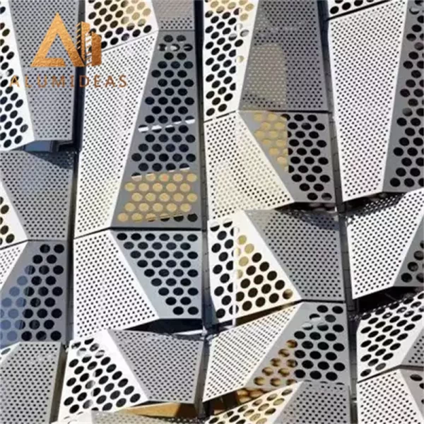 3D Lightweight powder coated metal laser cut panels