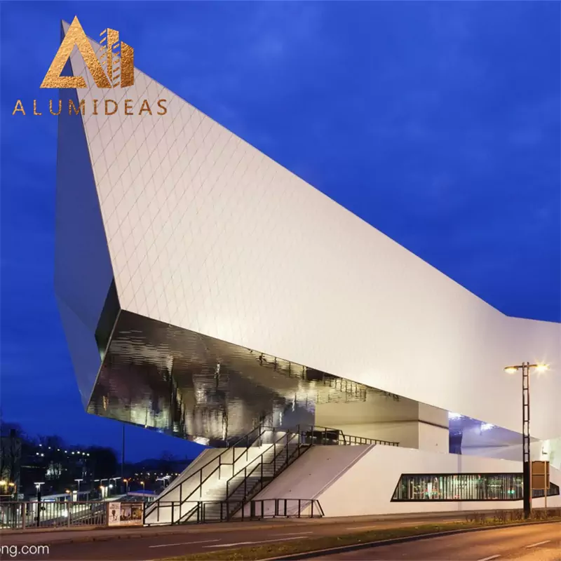 Aluminium architectural building facade