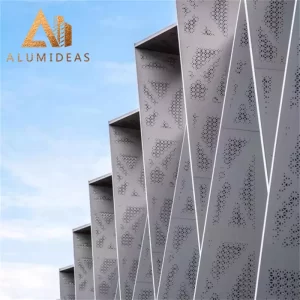 Aluminium carved cladding