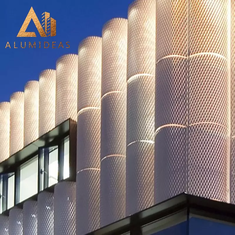 Aluminium curved panel