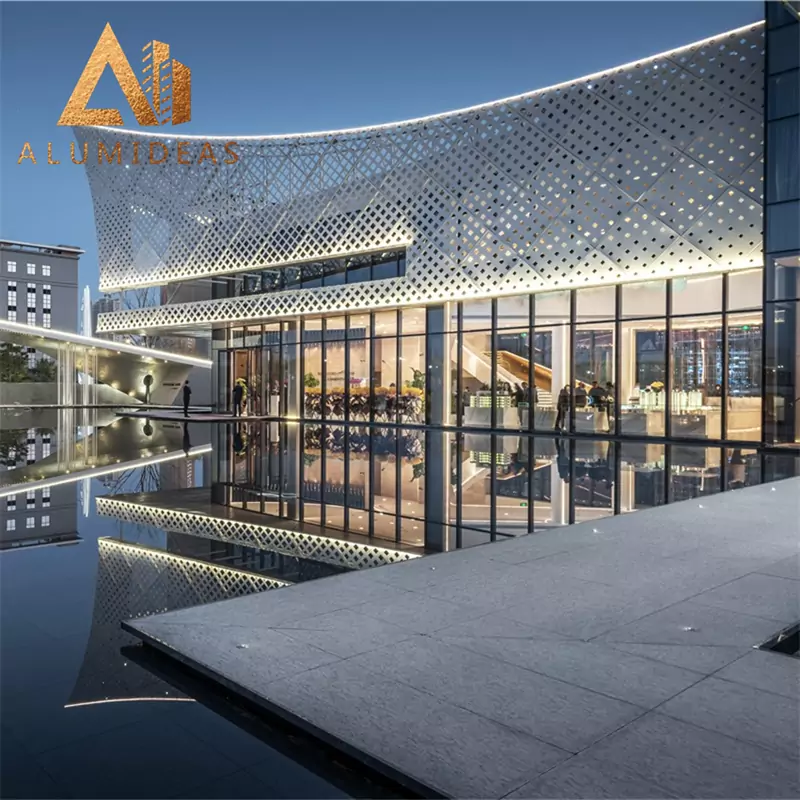 Aluminium perforated cladding