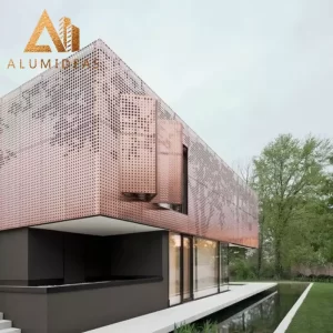 Aluminum Perforated Cladding for Home Office