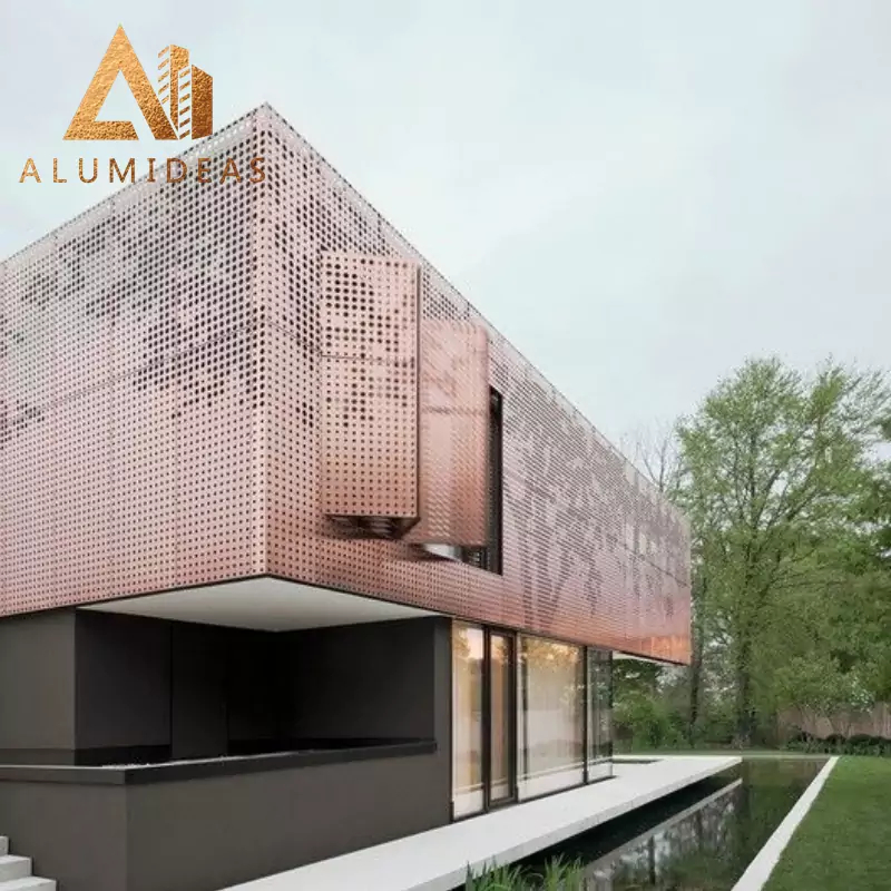 Aluminum Perforated Cladding for Home Office