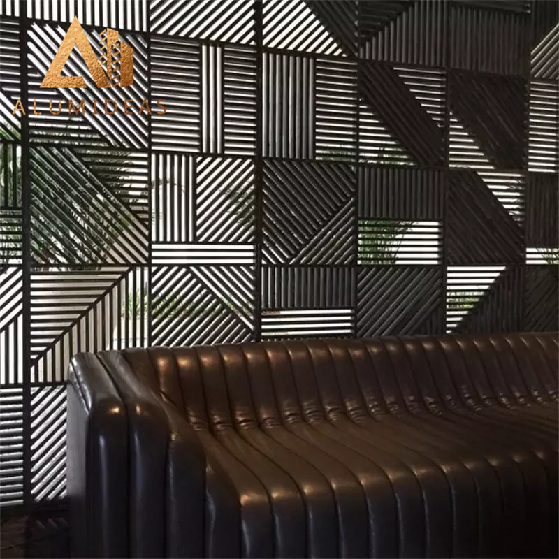 Aluminum interior decorative background