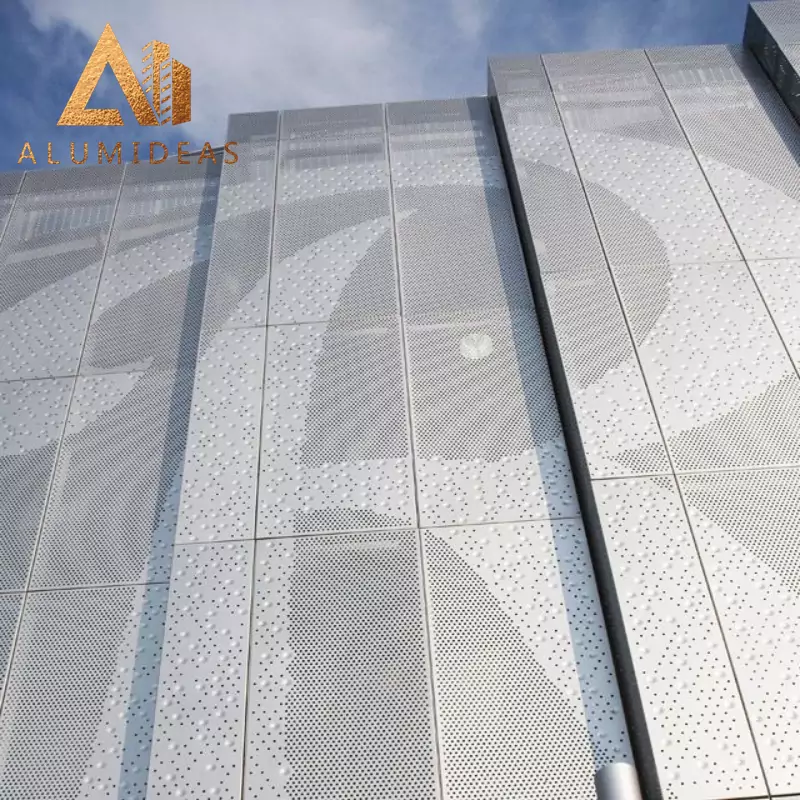 Logo Design Aluminum Perforated Cladding