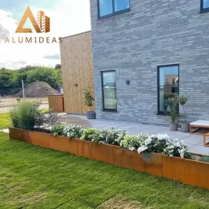 Corten steel landscap planters