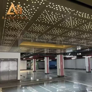 Plafonds à grille en aluminium d'usine