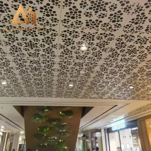 Plafond perforé en aluminium pour le projet de construction