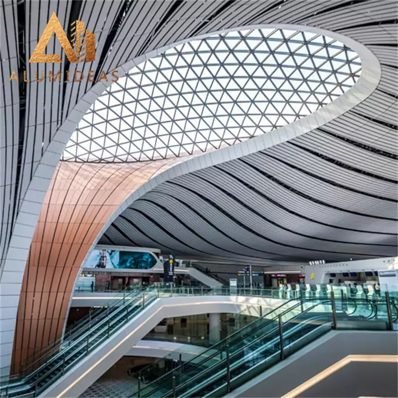 Sustainable building solutions aluminum ceiling