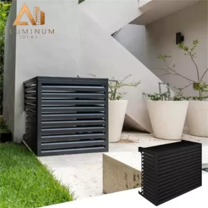 Aluminium screen for outside ac unit